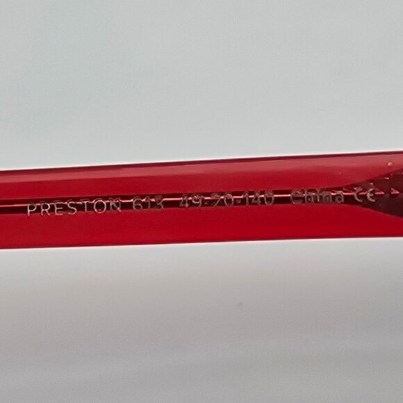 Warby Parker Preston 613 Maraschino Cherry Red Eyeglasses Frame w Case 49-20-140 - Picture 8 of 15